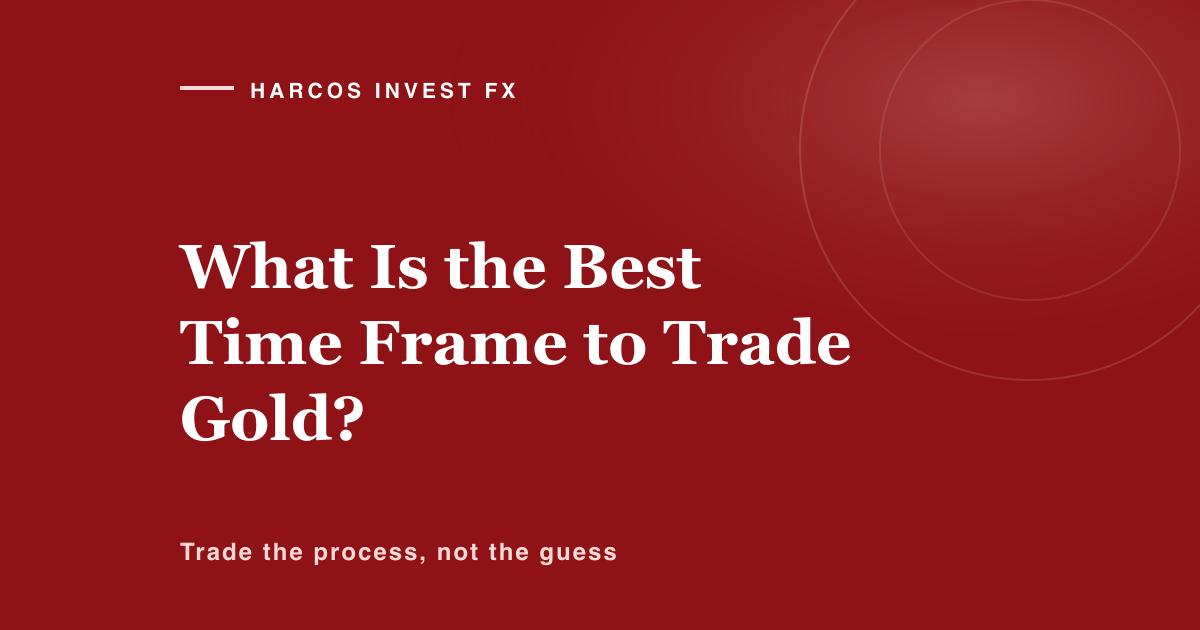 What is the best time frame to trade gold, answered by reading three time frames in order rather than picking one.